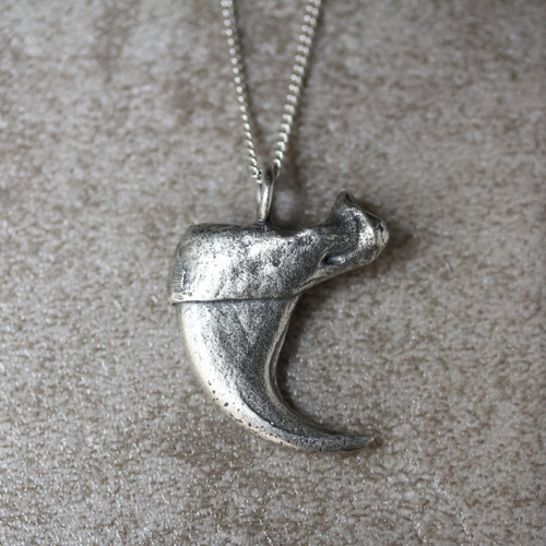 Sterling Silver Lynx Claw Necklace