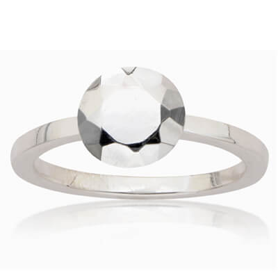 metal diamond engagement ring