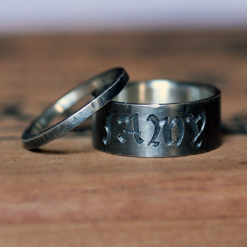 Men's Engraved Wedding Band
