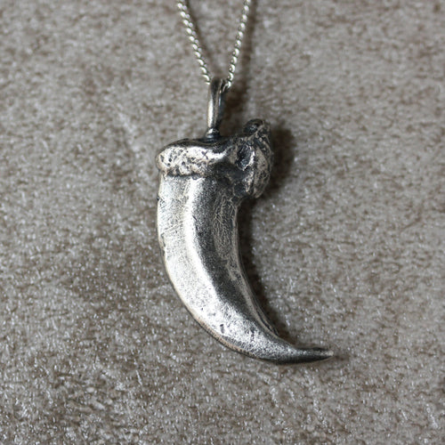 Sterling Silver Wolf Claw Necklace