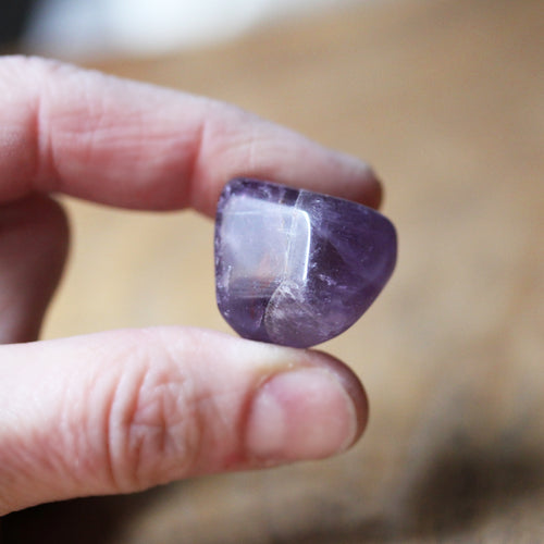 Amethyst Pocket Stone, Ethically Sourced-- 2 PIECES PER ORDER
