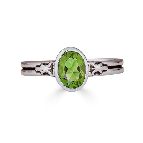 Oval Gemstone Ring, Charlotte Brontë-- more colors available