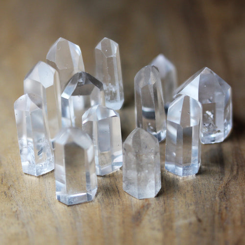 Small Clear Quartz Towers, 3 pieces