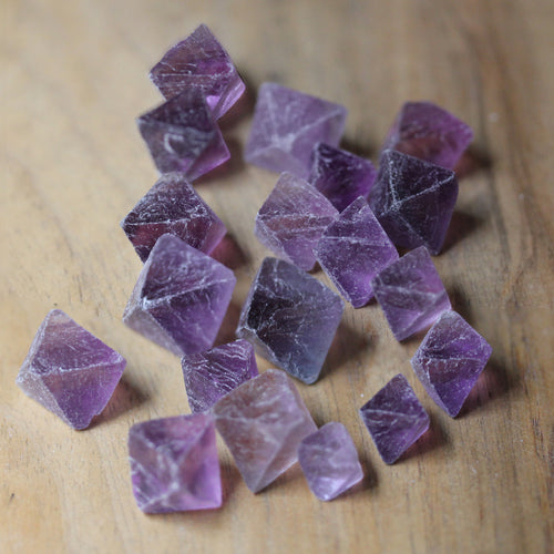 Purple Fluorite Octahedron Crystal, Ethically Sourced