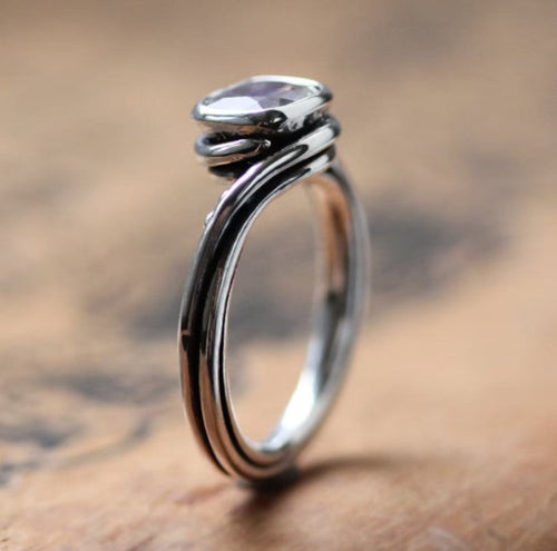 Peridot Pirouette Engagement Ring