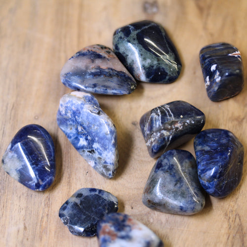 Sodalite Pocket Stone, Ethically Sourced-- 2 PIECES