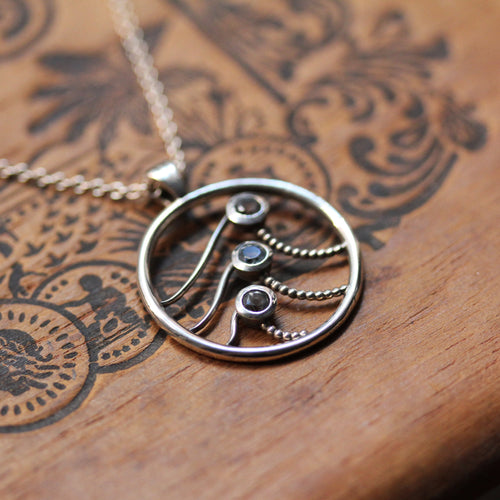 Elements Water Pendant - Silver and London Blue Topaz