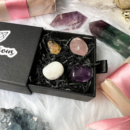 Anxiety Calming Gemstone Kit, Ethically Sourced Crystal Set