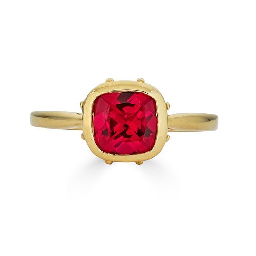 14k Gold Ruby Ring Set, Emily Brontë