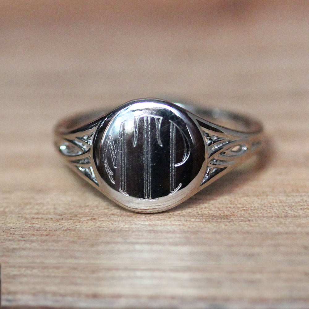 Celtic Inspired Monogrammed Ring