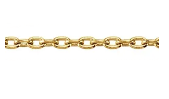 14k Yellow Gold Solid Cable Chain