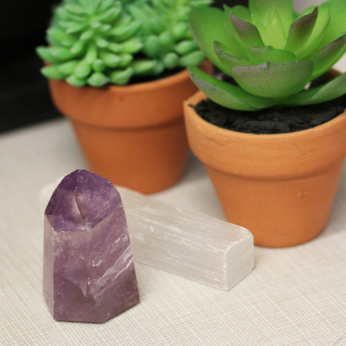 Amethyst Point, Cut Base, Ethically Sourced