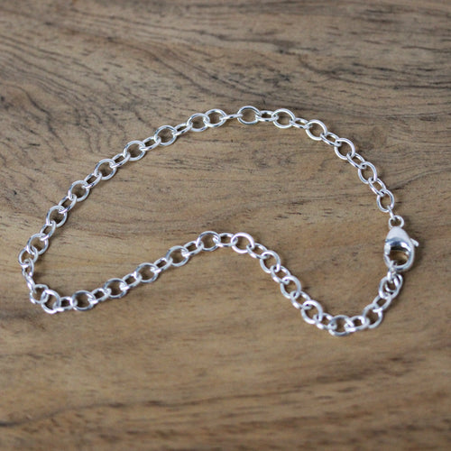 Link Chain Sterling Silver Bracelet