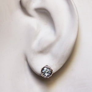 Handmade-ethical-Sterling-Silver-Aquamarine-Stud Earring-02