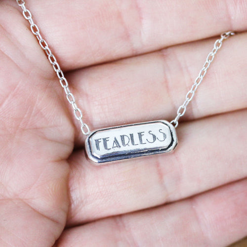 Fearless Necklace in Sterling Silver