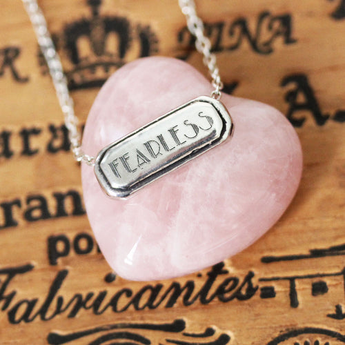 Fearless Necklace in Sterling Silver