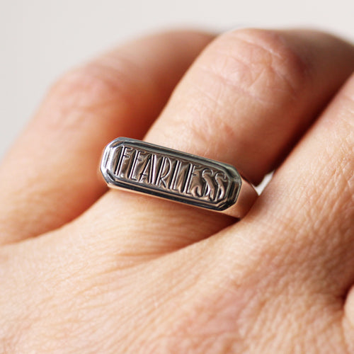 Fearless Ring, sterling silver