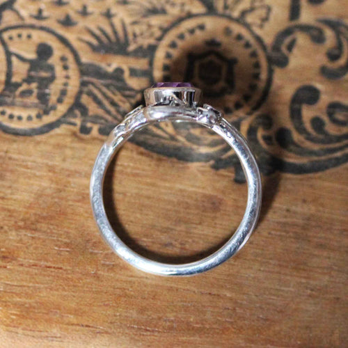 Amethyst Lilac Ring, Silver