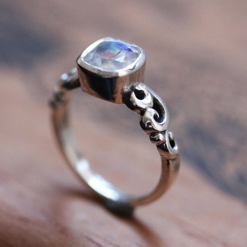 Moonstone Bridal Set Silver, Water Dream