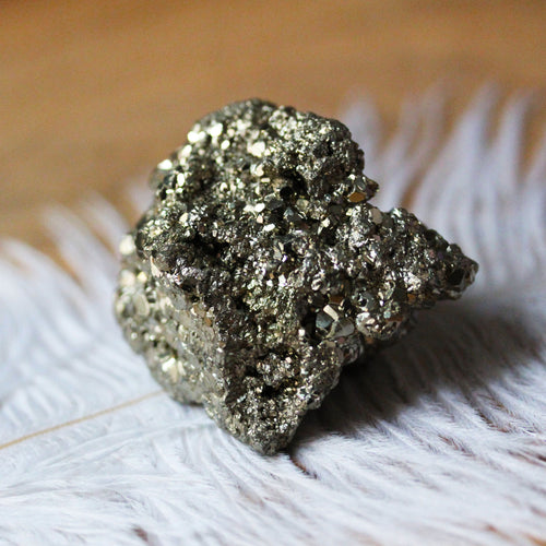 Raw Pyrite Cluster Crystal, Ethically Sourced