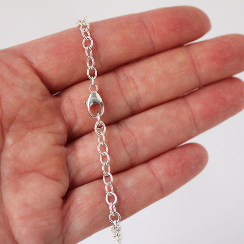 Link Chain Sterling Silver Bracelet