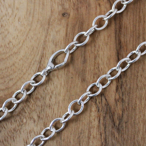 Large Link Layering Chain, Silver, Enchaînted